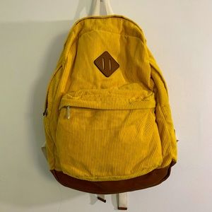 Wild Fable Yellow Corduroy Backpack Great Condition